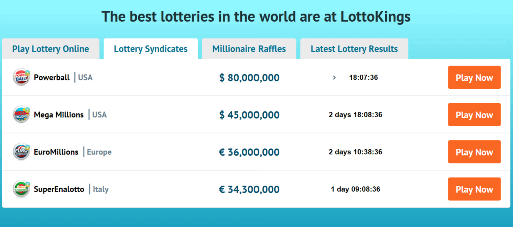 LottoKings Syndicates