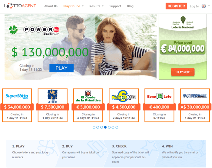 Lotto Agent website