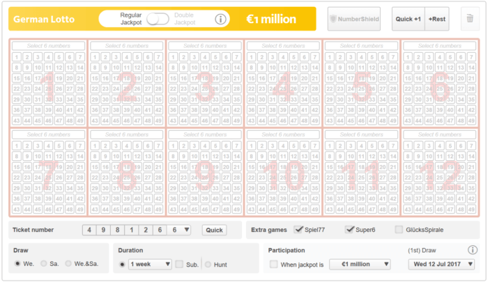 Lottoland Play slip