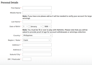 Netlotto registration