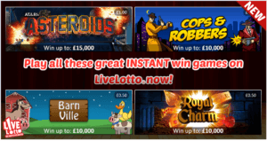 LIveLotto Instant Win Games