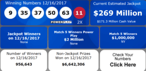 Powerball Results Dec 16