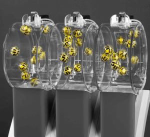 Multiple lottery machines are sometimes used to draw winning numbers