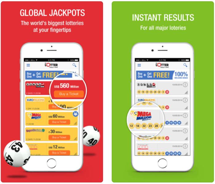 thelotter vs lottoz lotter mobile app