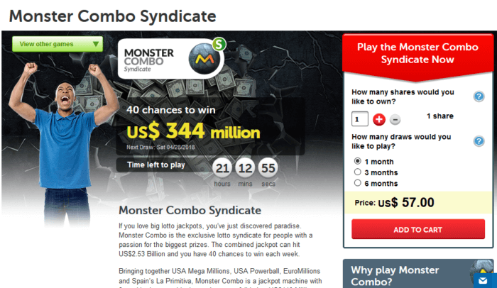 wintrillions vs lottoz games offered monster combo syndicate wintrillions