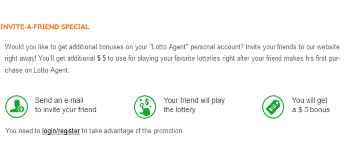 lotto agent vs lottokings invite a friend special