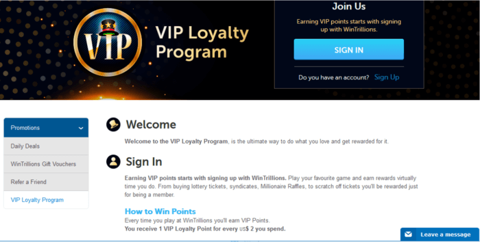 wintrillions vs lotto agent vip program