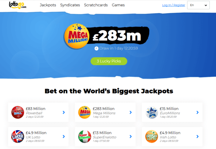 World Lottery Club Website Homepage