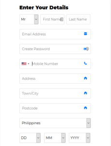 LottoGo registration form