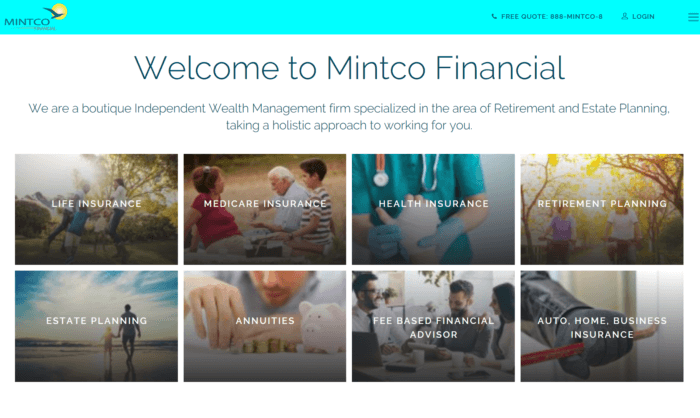 Mintco Financial's website