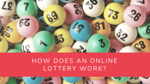 online lottery article banner with lotto balls