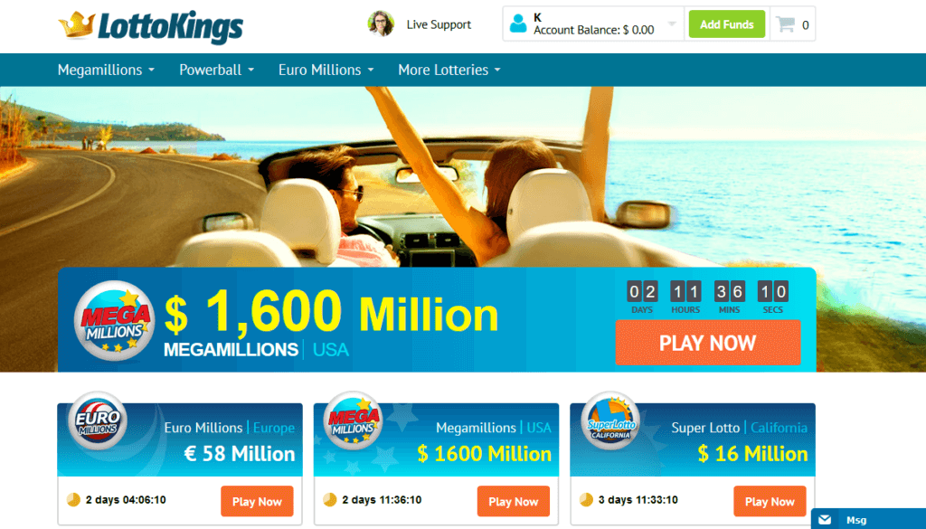 Lottokings Homepage