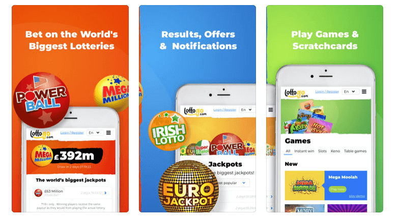LottoGo mobile app
