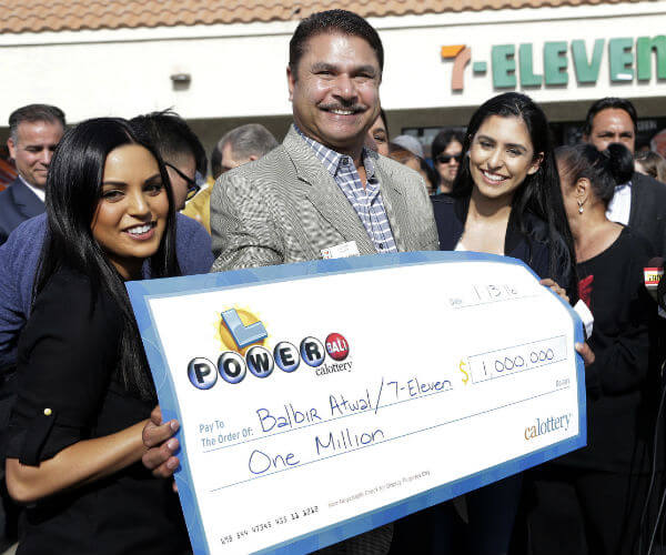 Balbir Atwal received $1M for selling California's winning Powerball ticket