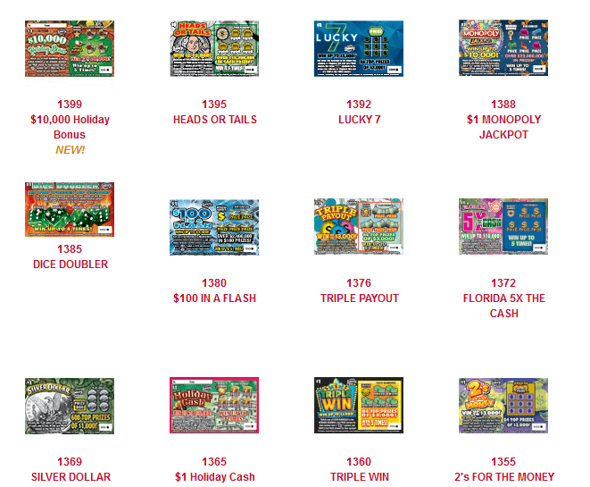 Florida Lottery Scratch-Off games