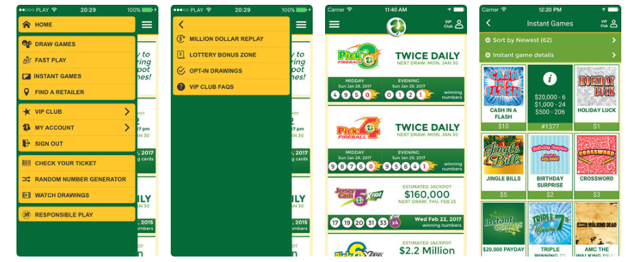 New Jersey Lottery mobile ios android app