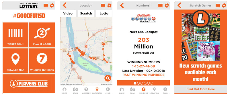 South Dakota Lottery mobile iOS Android app