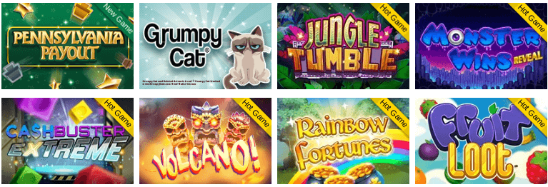 PA iLottery virtual games