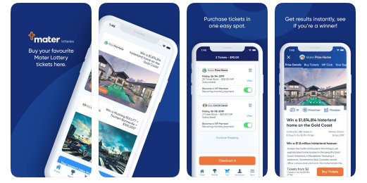 Mater Lotteries mobile app