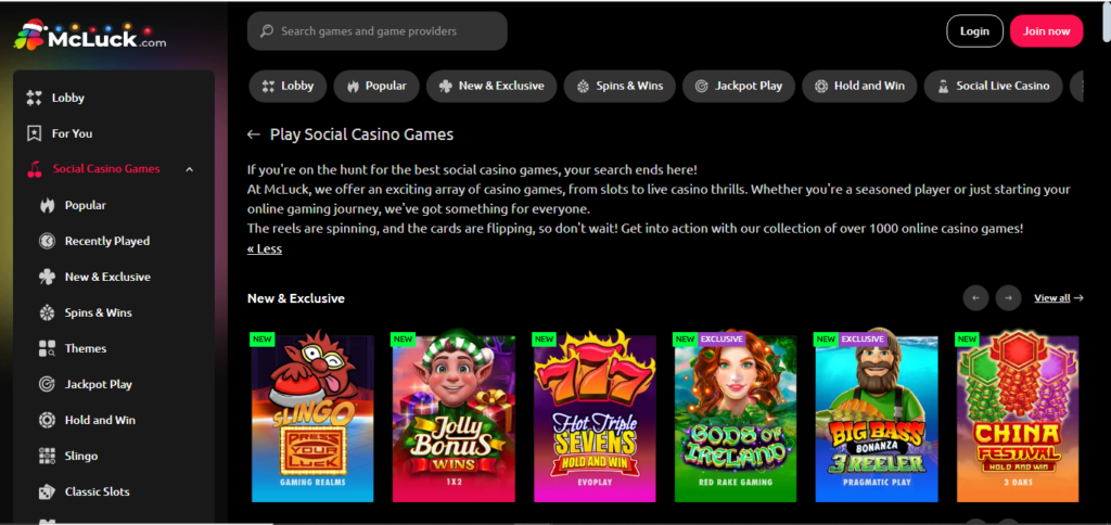 How does McLuck Casino work?