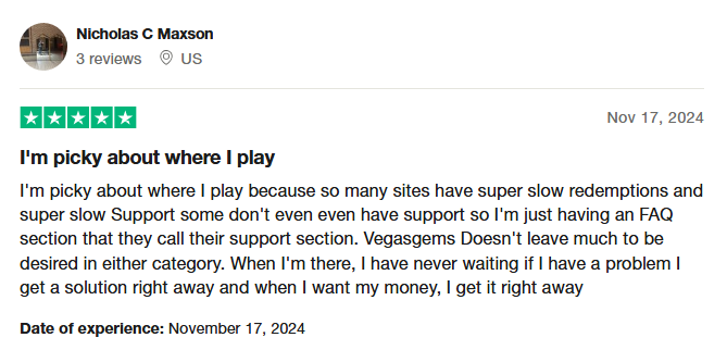 Vegas Gems Casino reviews
