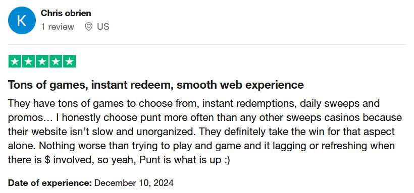 Punt Casino reviews