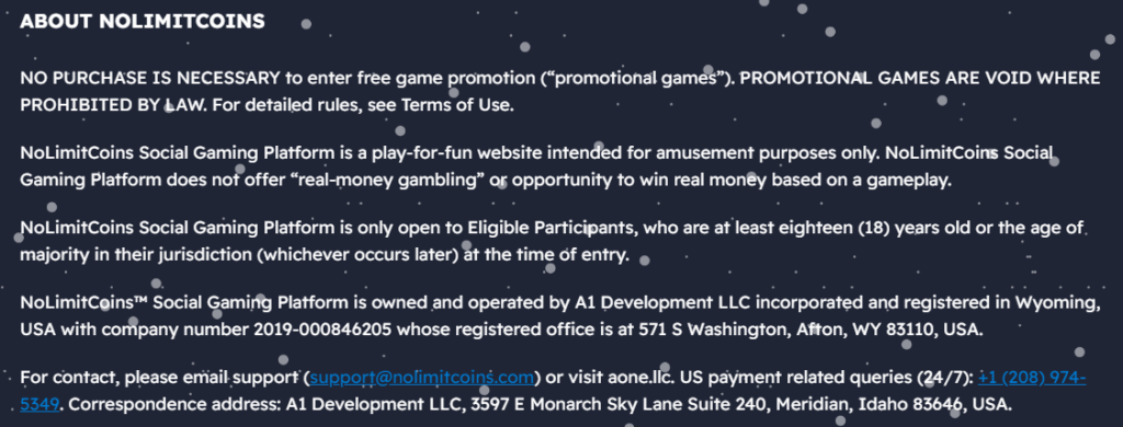 NoLimitCoins Casino safety