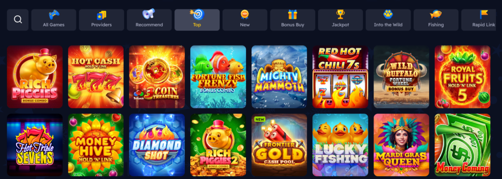 NoLimitCoins Casino games