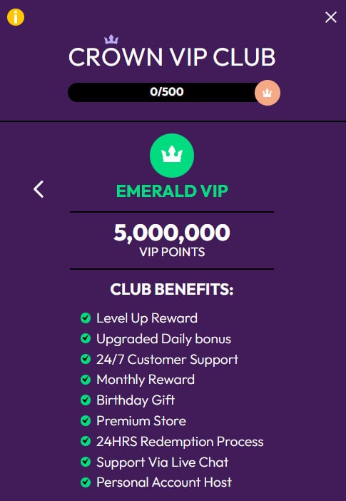 Crown Coins casino rewards