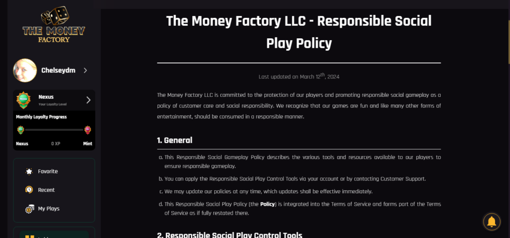 The Money Factory Casino safety