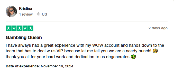 WOW Vegas reviews