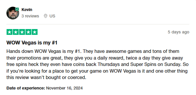 WOW Vegas reviews