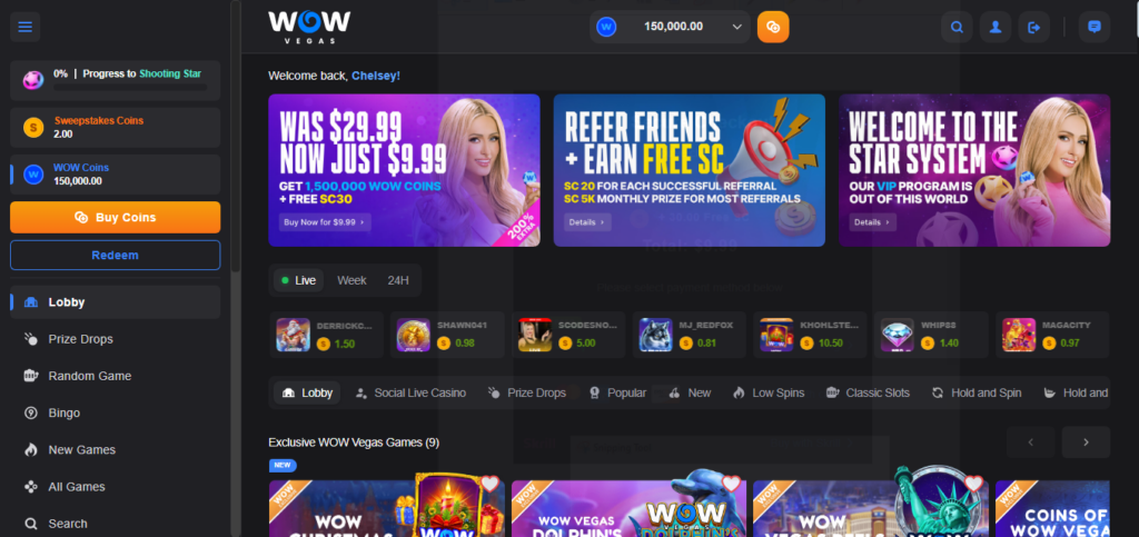 Best WOW Vegas Casino games