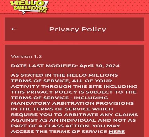 Hello Millions safety