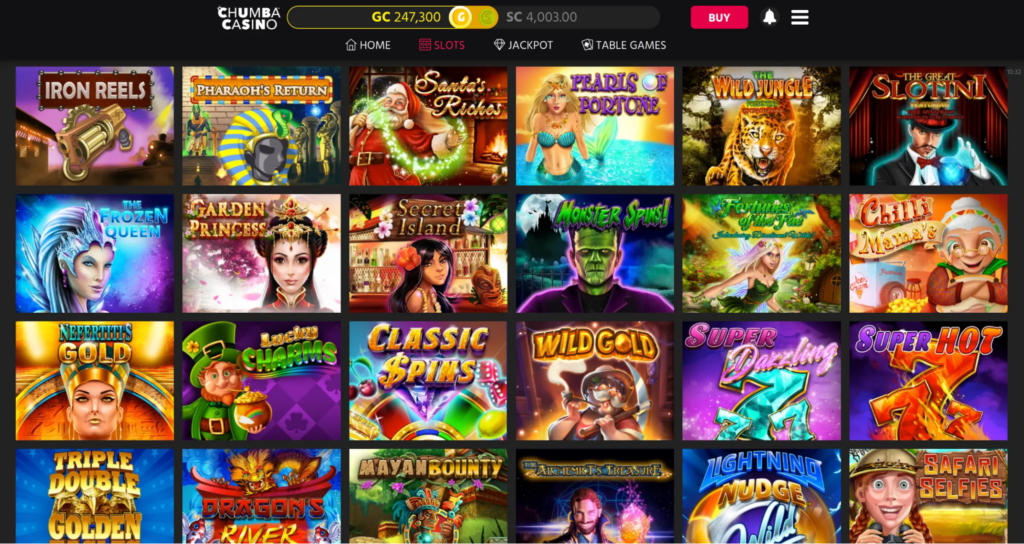 Chumba Casino games