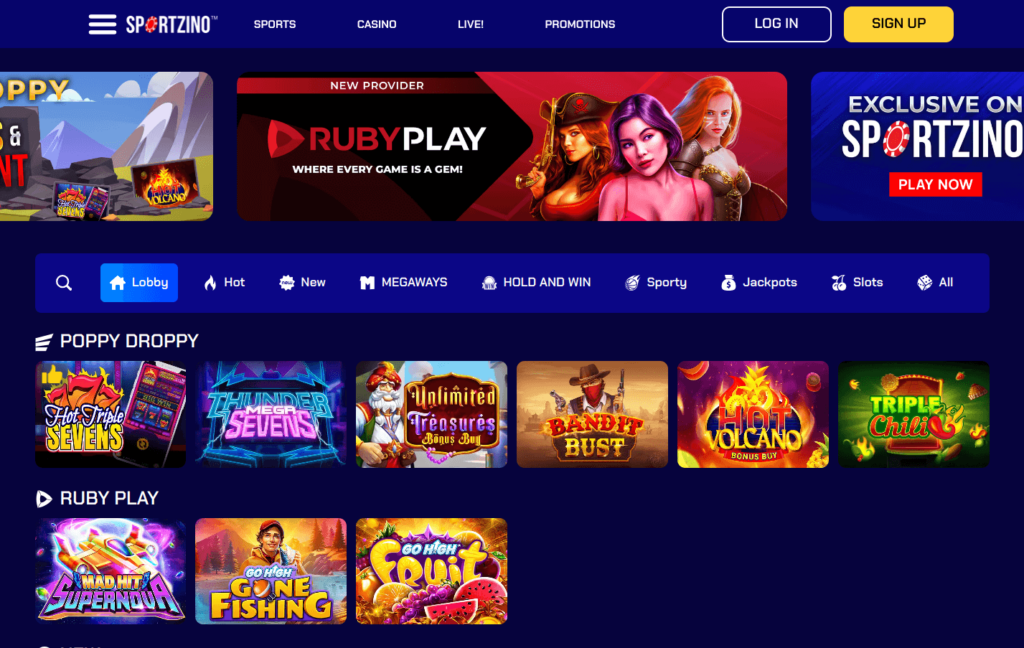 Sportzino Casino user experience