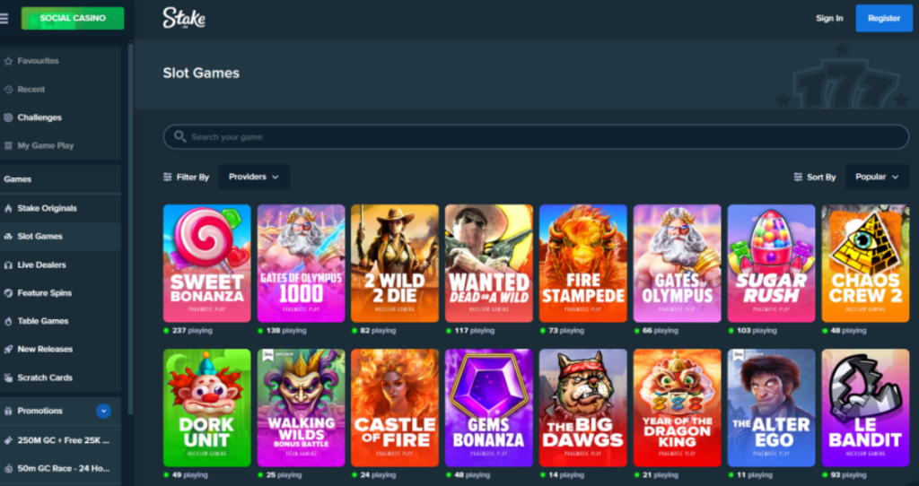 Stake.us social casino
