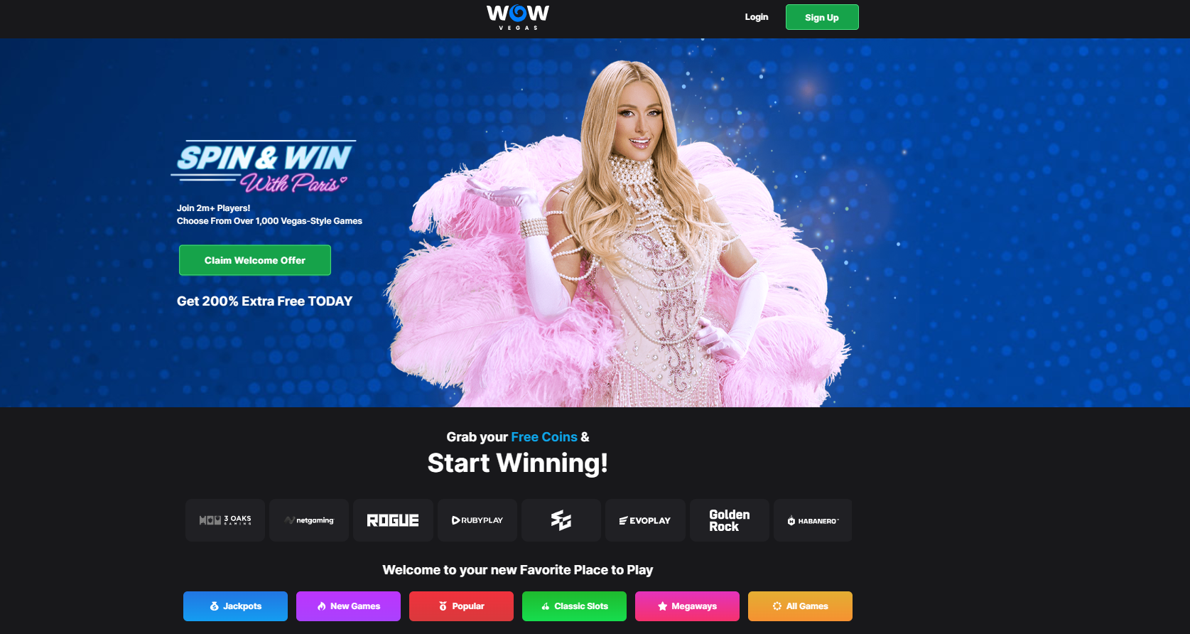 wow vegas sweeps cash casino
