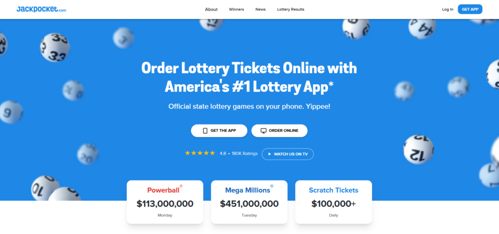 jackpocket online lottery app
